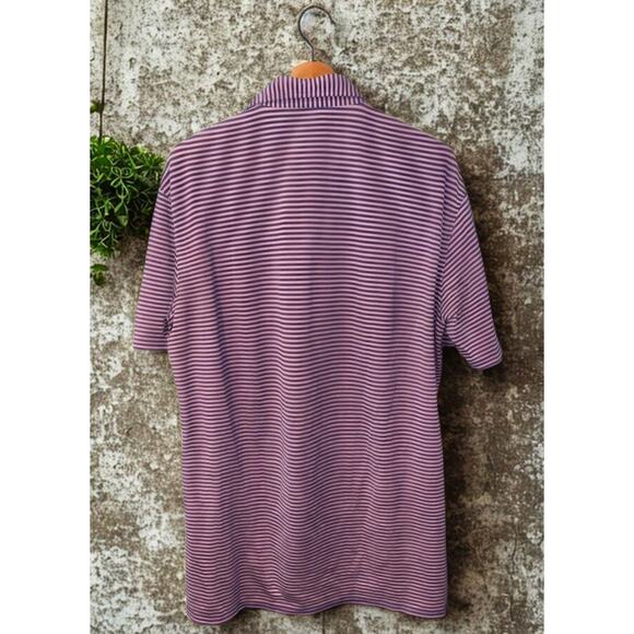 Holderness & Bourne Men’s Large Striped Golf Polo Turtle Bay Golf Club Logo - Picture 5 of 8